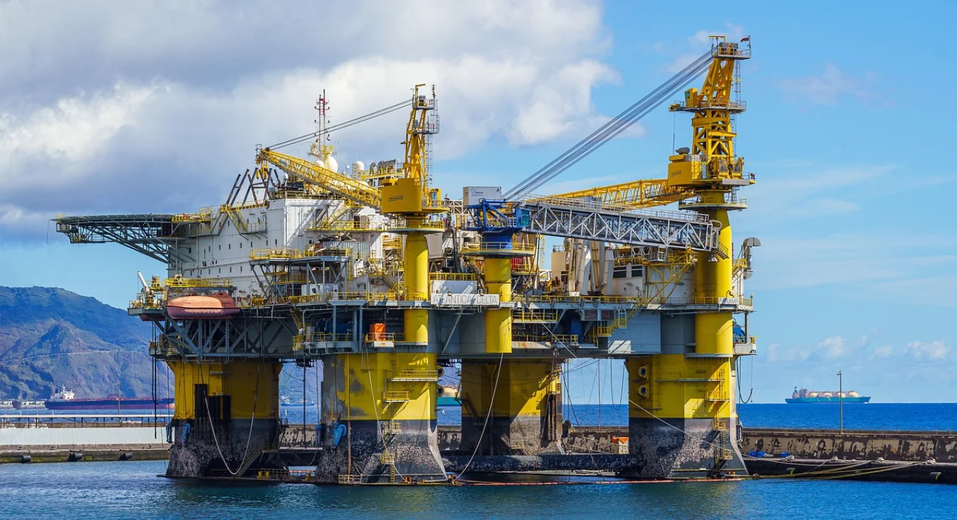 plataforma de producción de petróleo, coloso, tecnología, naturaleza, reparar, inspección, mantenimiento, producción de petróleo, santa cruz, agua, ma